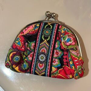 Vera Bradley Double Kiss Coin wallet